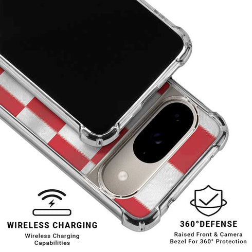 Croatia Soccer Flag Google Pixel 10 Clear Case